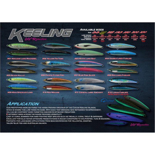 OCEAN'S LEGACY KEELING LURE SIZE 105 30g