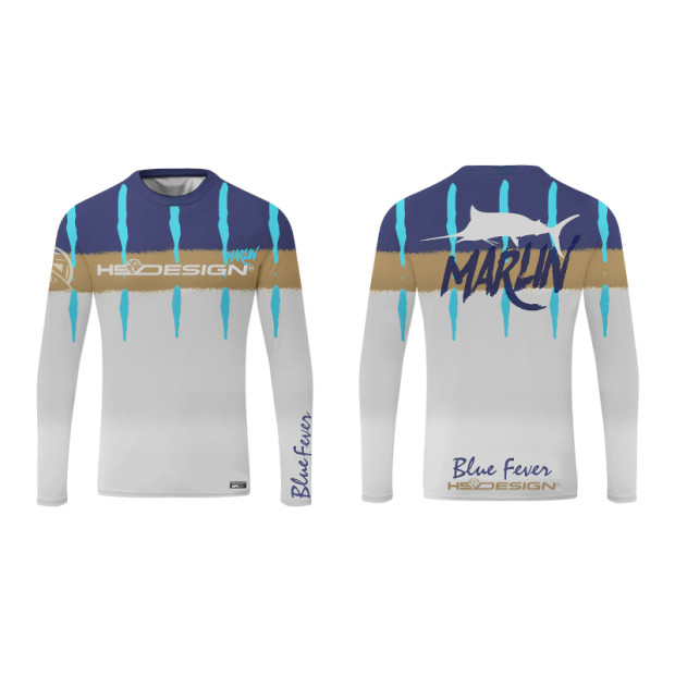 Блуза с UV защита HS DESIGN PERFORMANCE SHIRT MARLIN