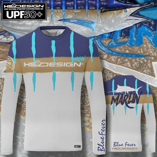 Блуза с UV защита HS DESIGN PERFORMANCE SHIRT MARLIN