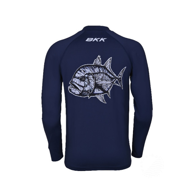 BKK HOOKS LONG SLEEVE PERFORMANCE SHIRT - GT - BLUE