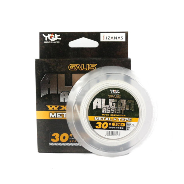 YGK GALIS ALGON ASSIST WX BRAID METAL TYPE - WHITE