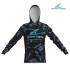 UV блуза с качулка OL LONG SLEEVE HOODIE UPF50 - BLACK CAMO