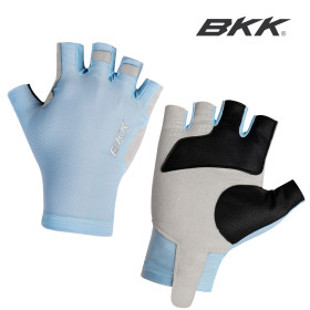 BKK FLAMINGO HALF FINGER GLOVES - LIGHT BLUE
