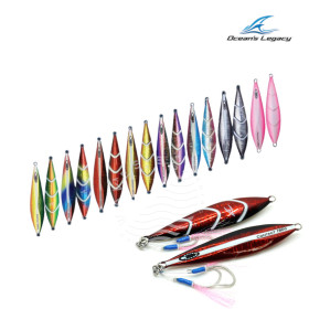 OCEANS LEGACY HYBRID CONTACT JIG 40G RIGGED