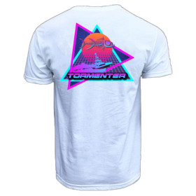 TORMENTER T-SHIRT WHITE-VAPOR WAVE