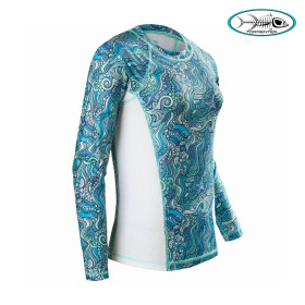 TORMENTER SPF LADIES PRINT TIDE POOL