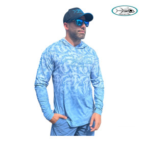 TORMENTER SPF HOODIE HAMMERHEAD CAMO BLUE