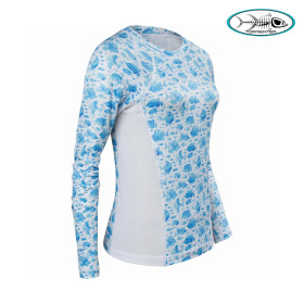 TORMENTER SPF LADIES PRINT ANGELFISH WHITE